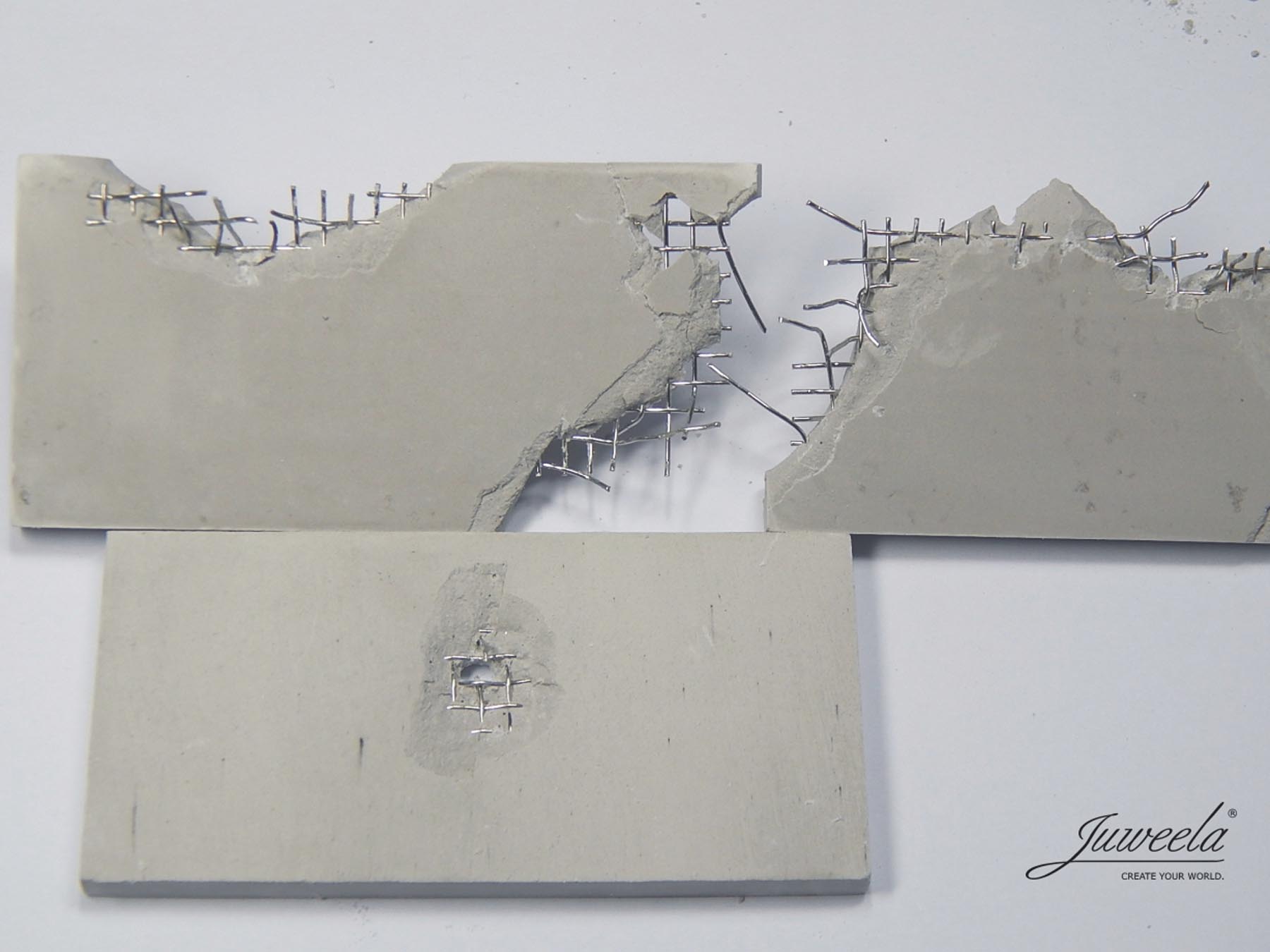 Stahlbetonplatten mit Metallgitter groß Modell von Juweela M 1:32/35 u. 1:45/48