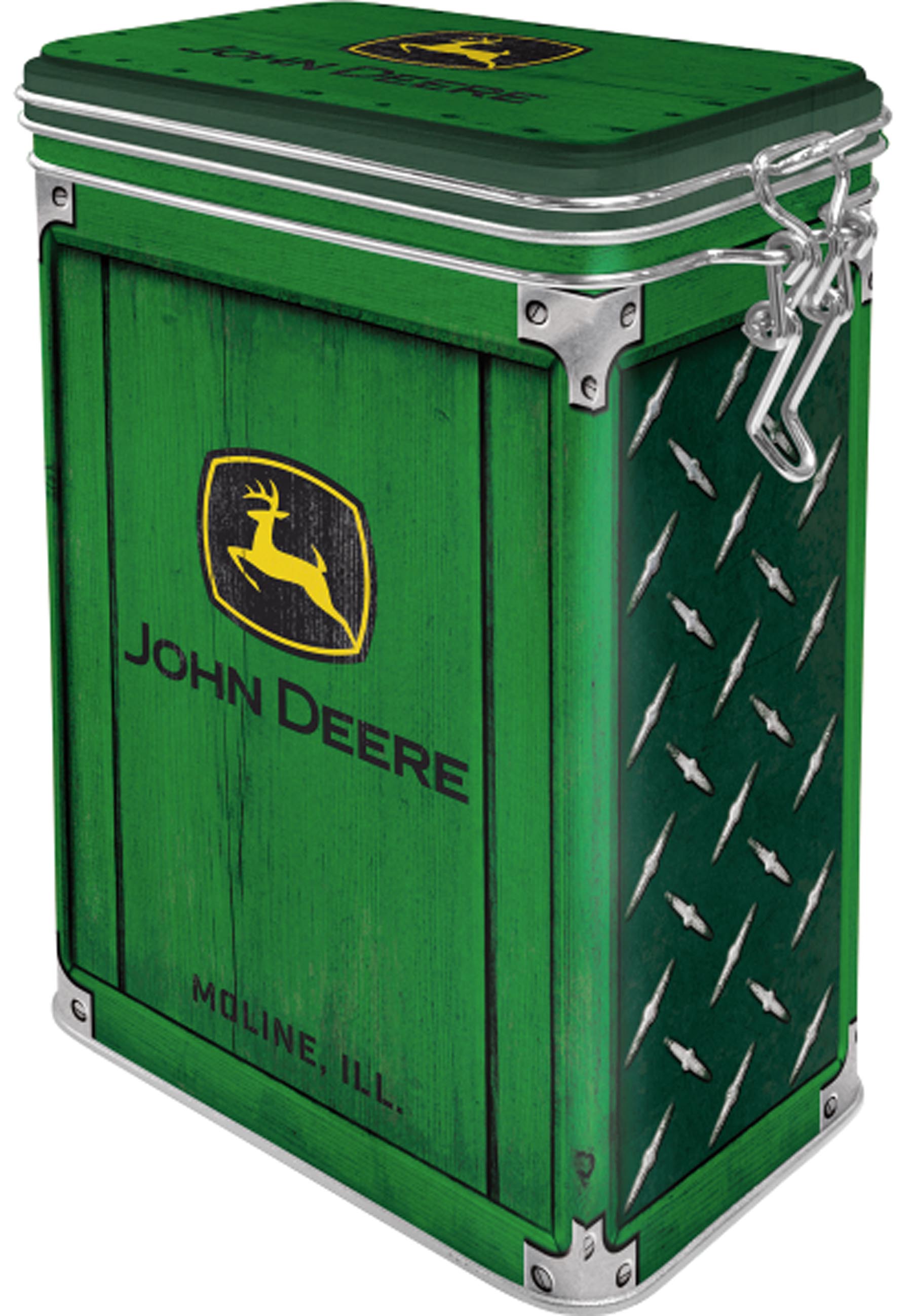 Kaffeedose John Deere grün