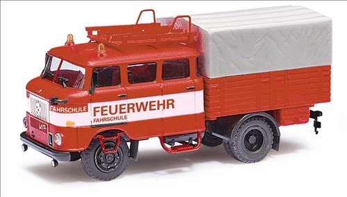 IFA W50 L RTGW Fahrschule FW Friedrichshagen Bj. 1971 Modell von Busch 1:87