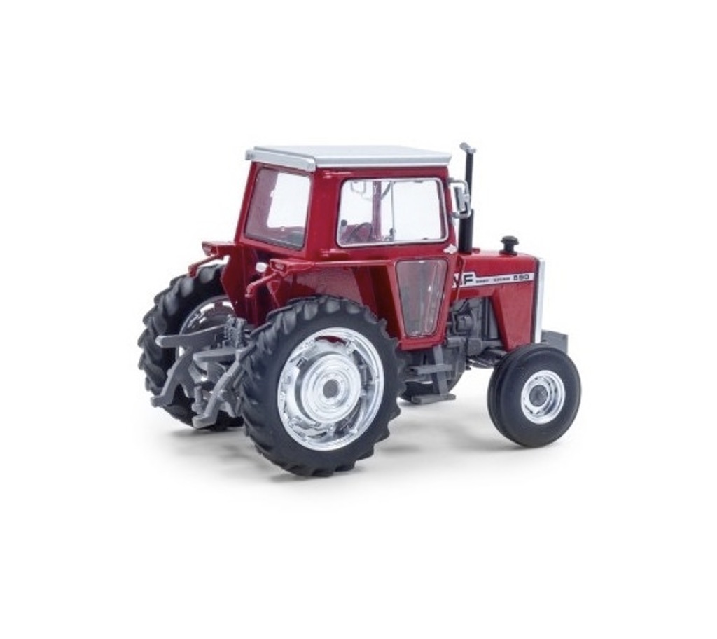 Massey Ferguson 590 2WD rot breite Vorderreifen mit Kabine Modell von Universal Hobbies 1:32