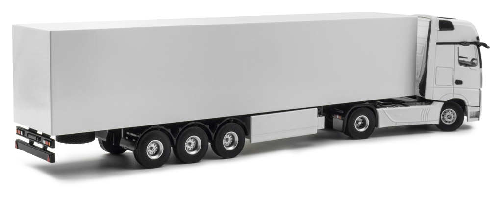 Mercedes-Benz Actros mit Kamera und Krone Auflieger Modell von HOP 1:50