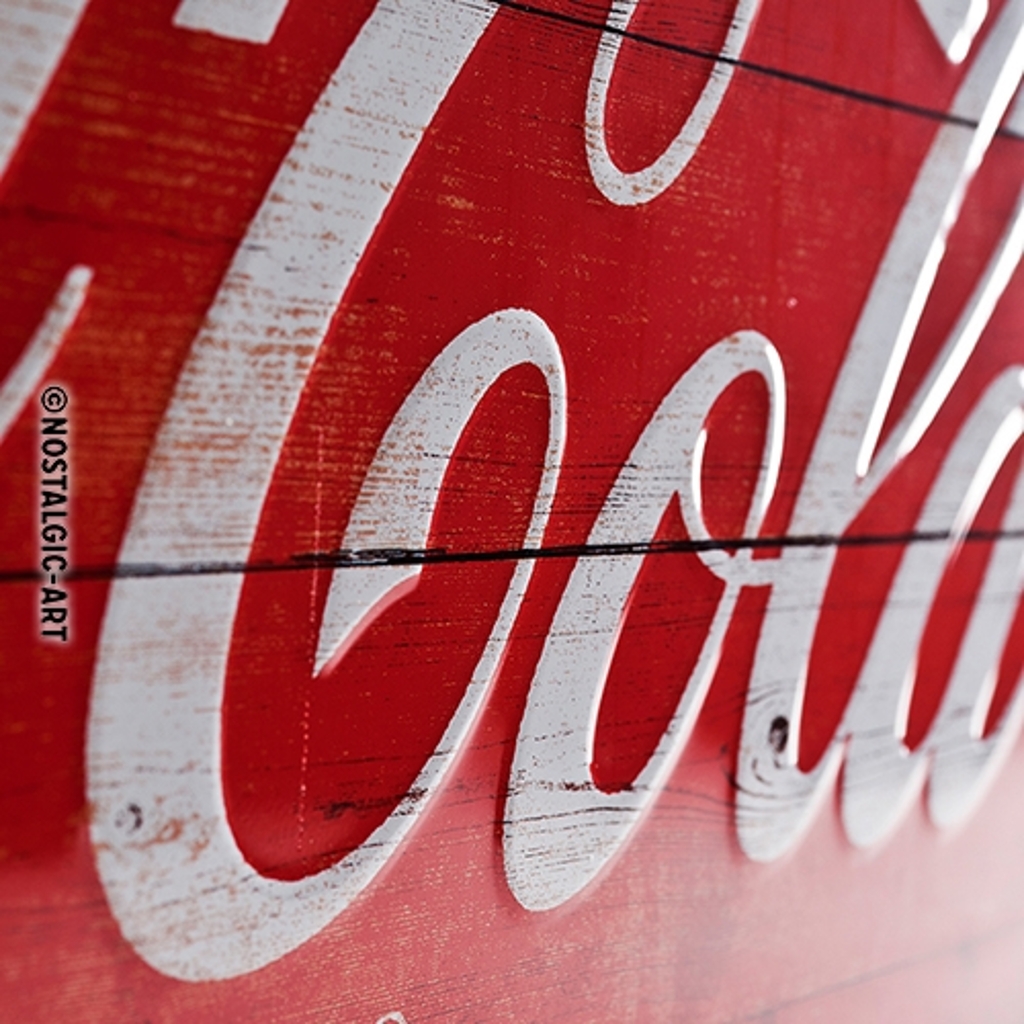 Blechschild Coca Cola Red Logo