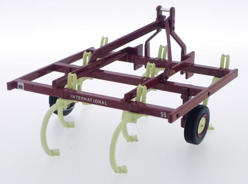 IHC 55 Federzinkenegge mit ansteckbarer Verbreiterung Modell von Replicagri 1:32