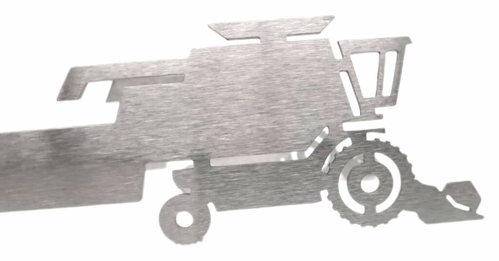 Grillzange Motiv Mähdrescher