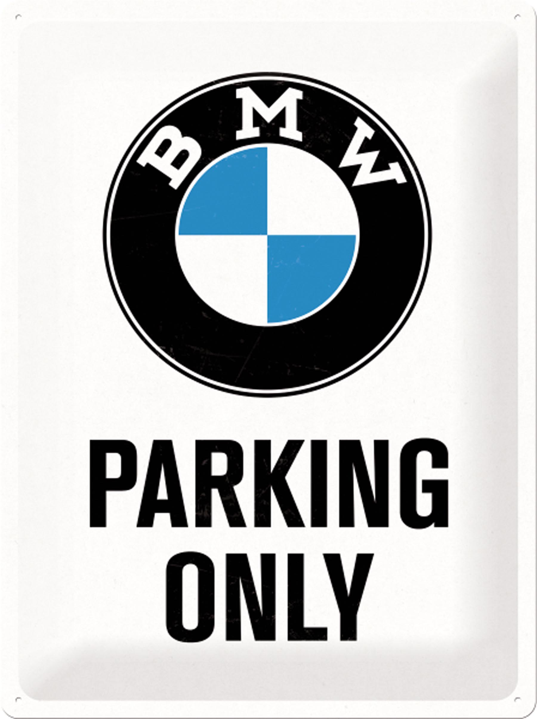 Blechschild „BMW Parking Only“