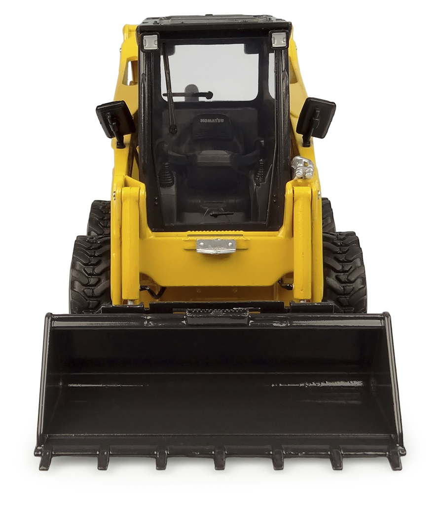 Komatsu SK820 mit Frontschaufel und -gabel Modell von Universal Hobbies 1:25
