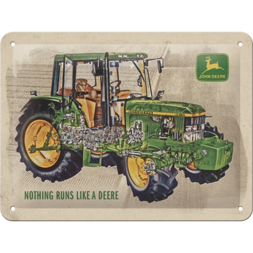 Blechschild John Deere - 6410 Cutaway-1