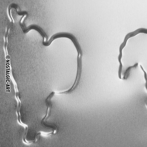 Michelin- Logo Evolution Blechschild 30 x 40 cm  Modell von  Nostalgic-Art. Der Originalhersteller ist Michelin.