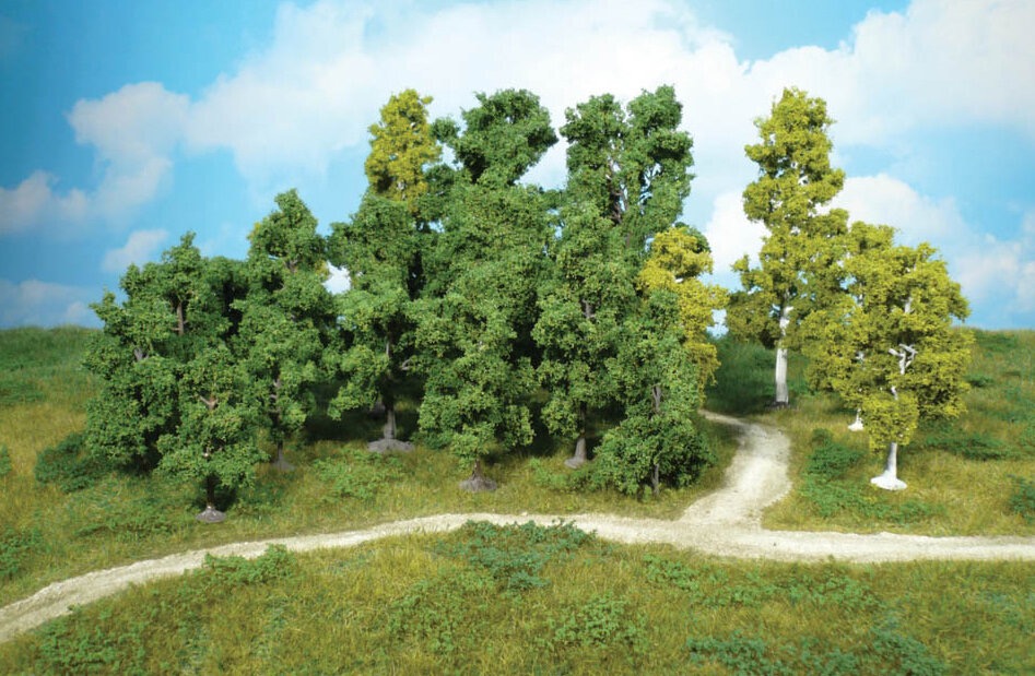 14 Laubbäume 9-18 cm  Modell von Heki