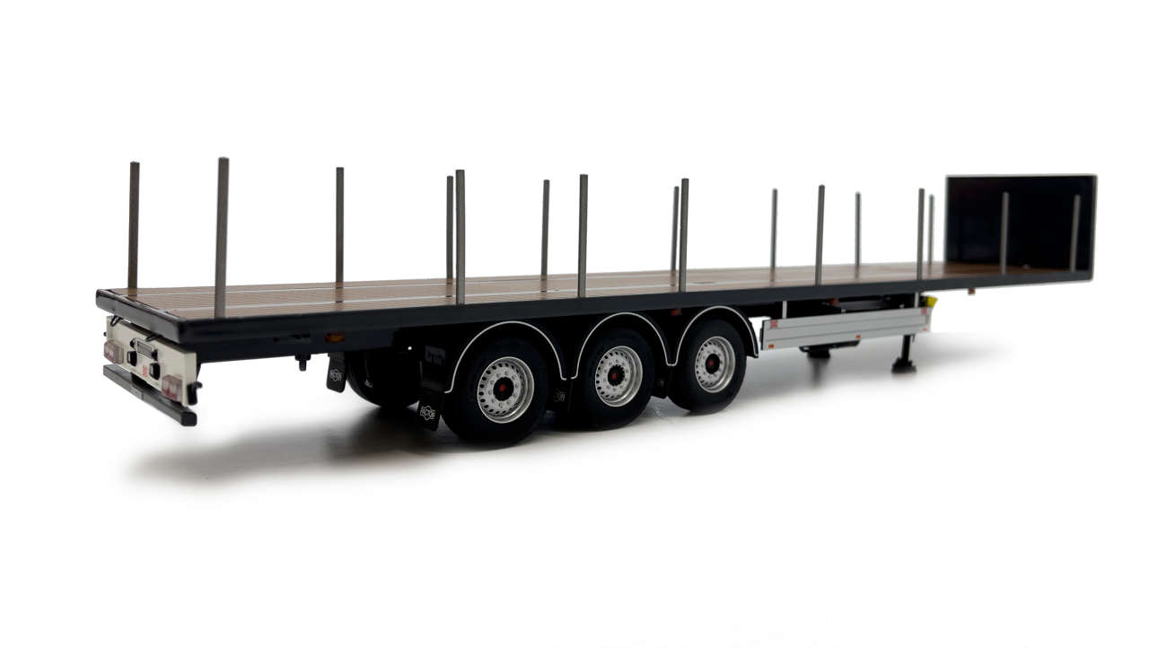 Pacton Auflieger Plattform 3-achsig anthrazit Modell von MarGe Models 1:32