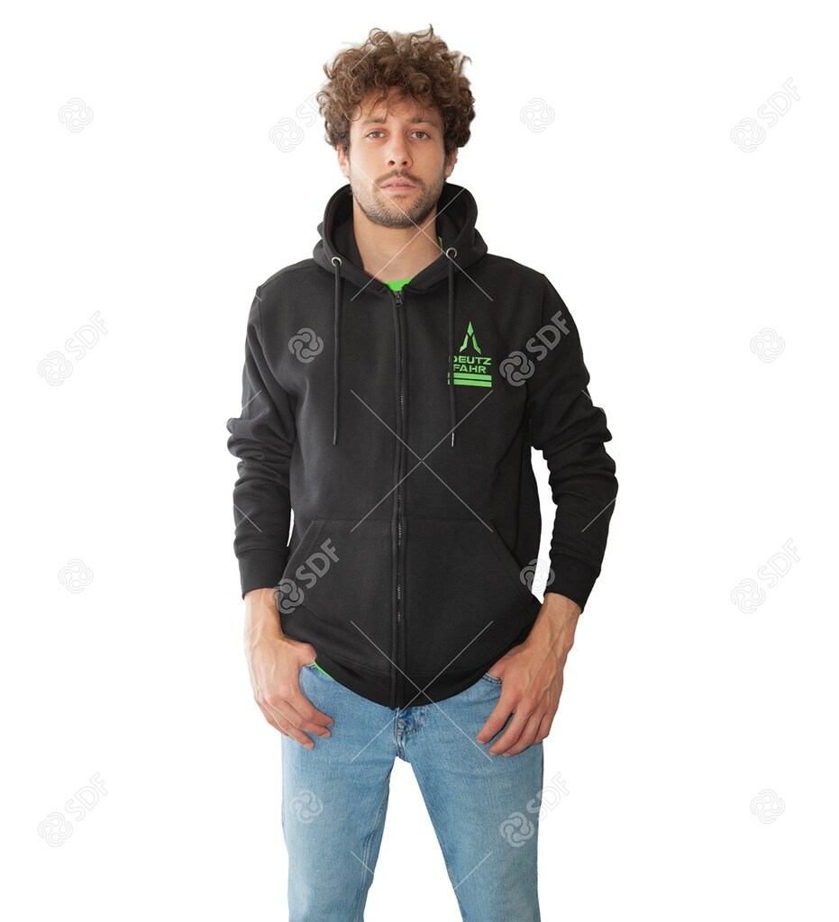 Deutz-Fahr Sweatjacke schwarz