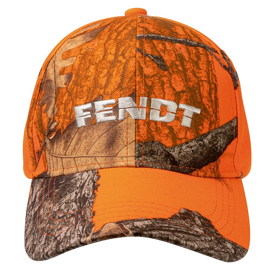 Fendt Cap orange/camouflage in Signalfarben