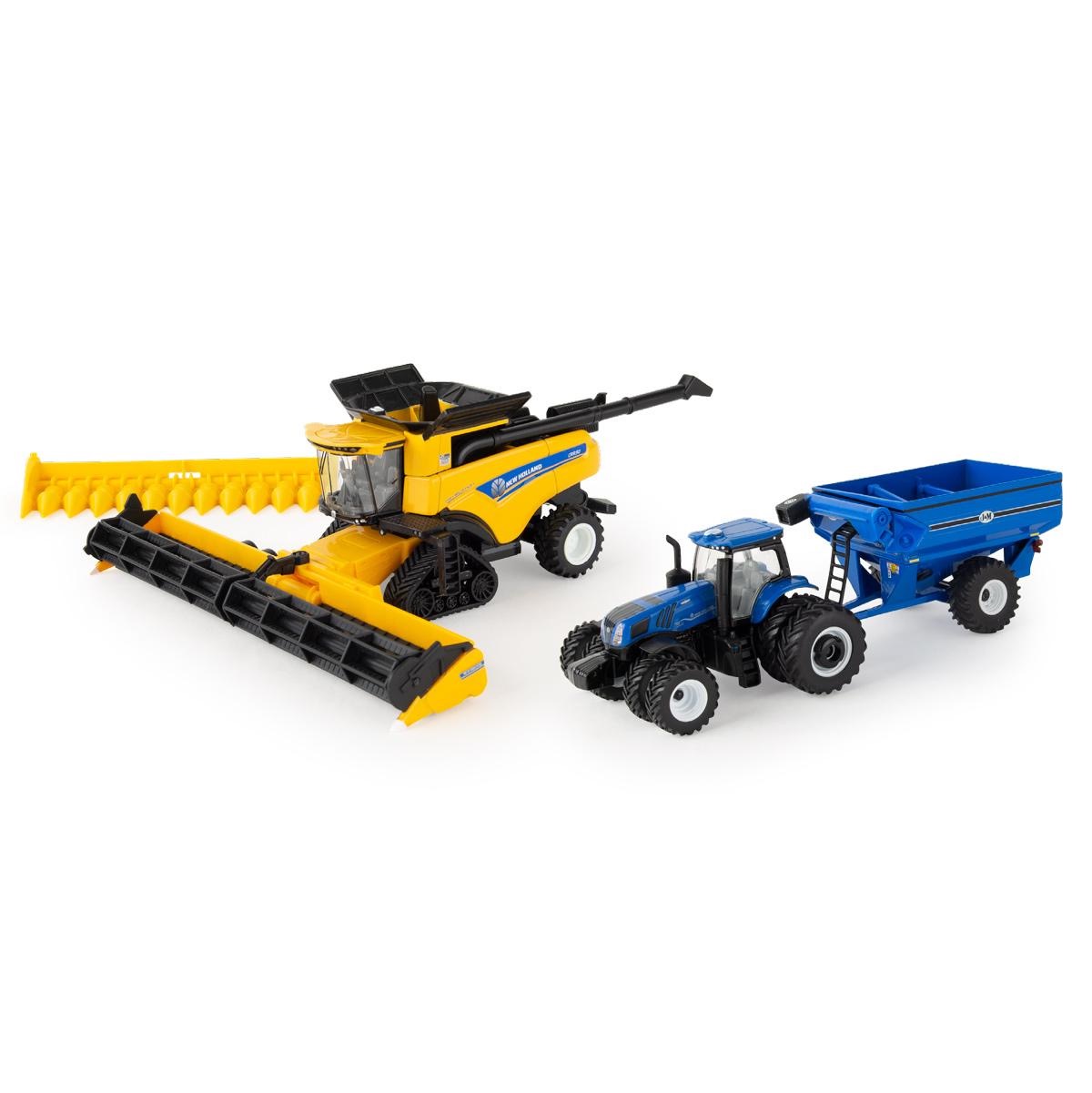 New Holland CR.90 Combine Harvesting Set  Modell von Ertl 1:64