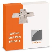 Strassen Bausatz - Kurve Inhalt - 5 Stück Modell von WIKING 1:87