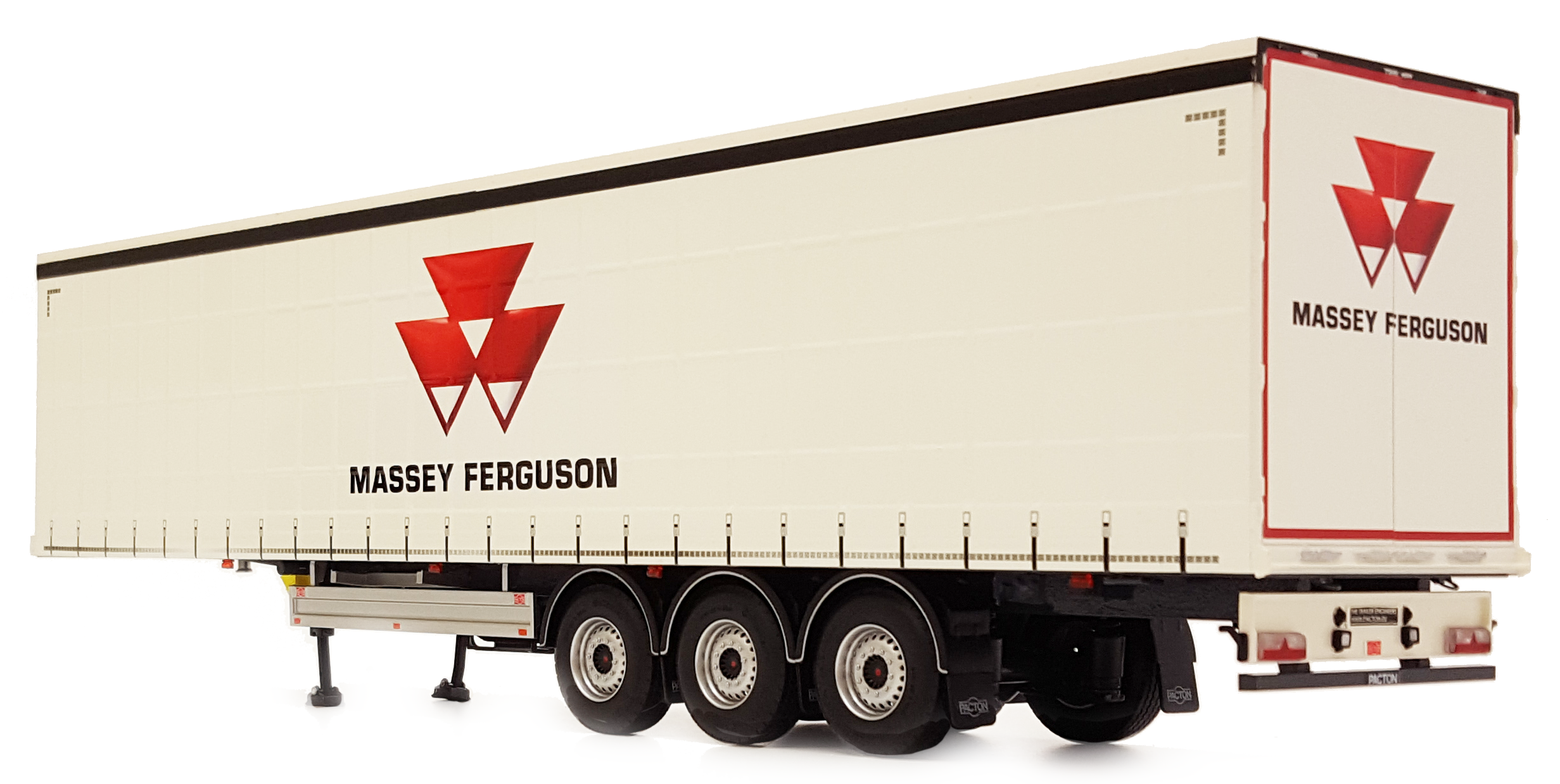 Pacton Schiebeplanen Auflieger Massey Ferguson Design Modell von MarGe Models 1:32