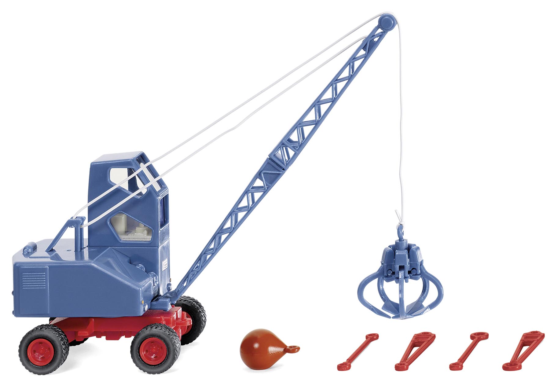 Fuchs F 301 Seilbagger mit hoher Kabine und Schrottgreifer Modell von WIKING 1:87