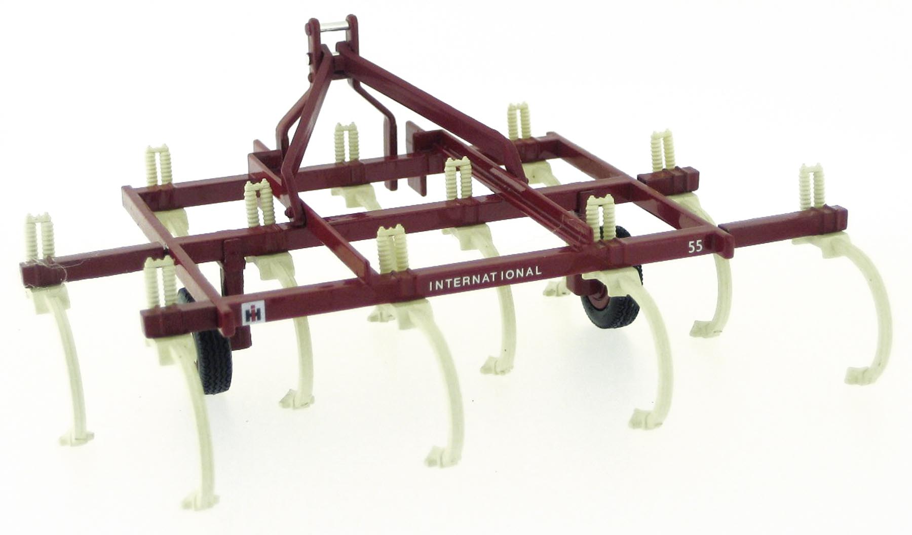 IHC 55 Federzinkenegge mit ansteckbarer Verbreiterung Modell von Replicagri 1:32