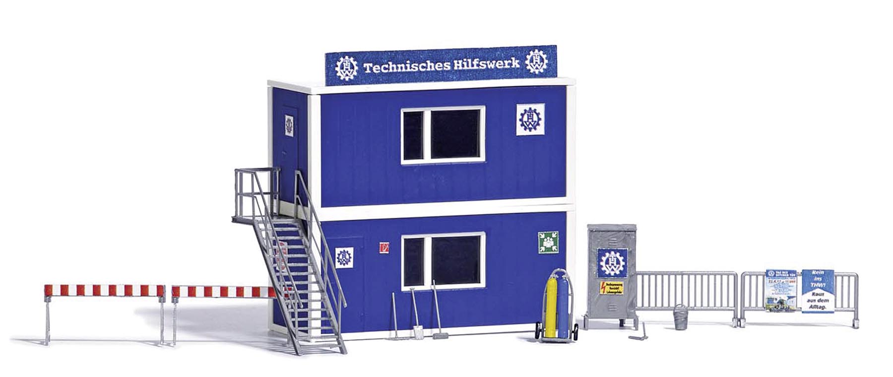 Zwei THW Container Modell von Busch 1:87