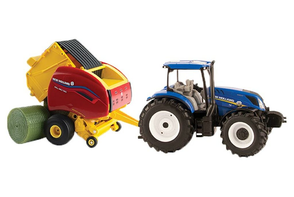 New Holland T6.180 mit Ballenpresse-1