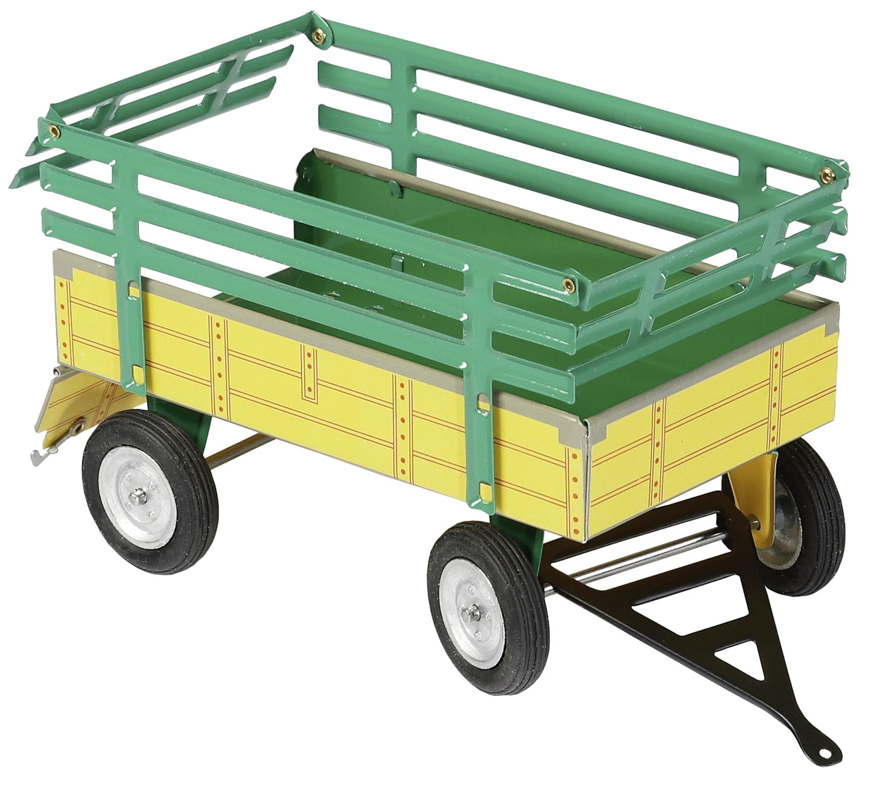 Anhänger mit Ladegatter (gelb-grün) Modell von Kovap 1:25