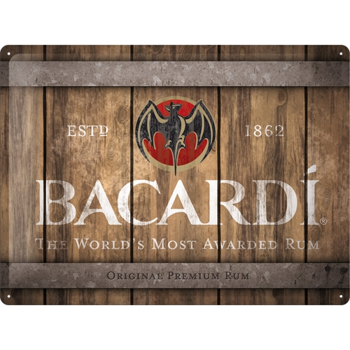 Blechschild Bacardi