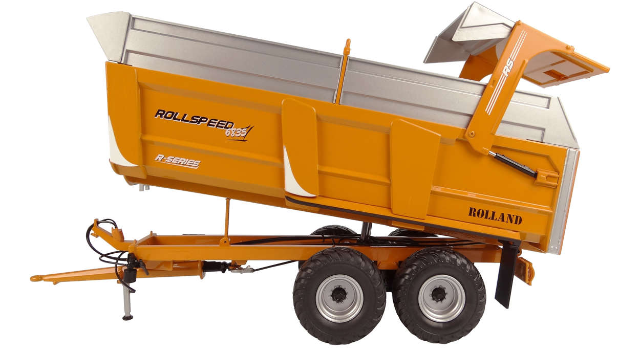 Rolland Rollspeed 6835 gelb Muldenkipper Modell von Universal Hobbies 1:32