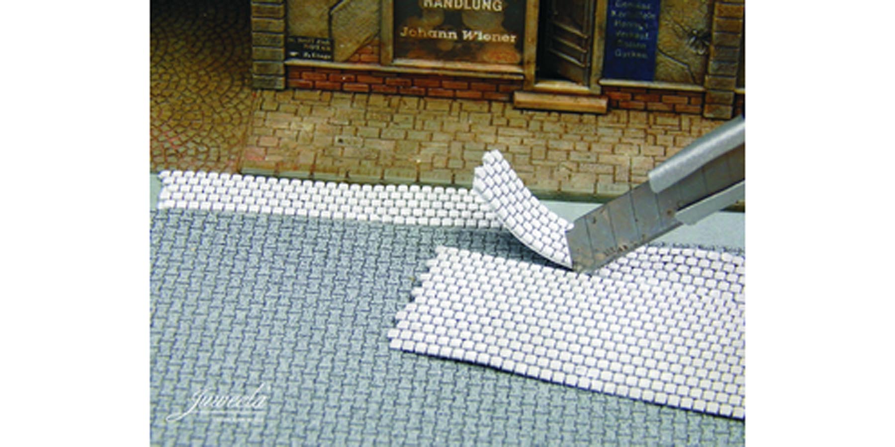 Kopfsteinpflaster als FLEXYWAY Modell von Juweela 1:32