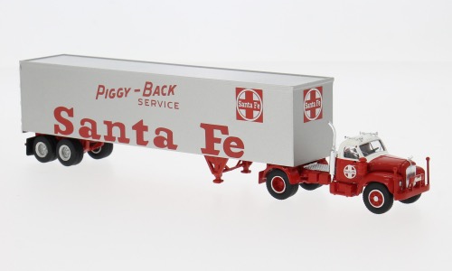Mack B61 Koffersattelzug Santa Fe Modell von Brekina 1:87
