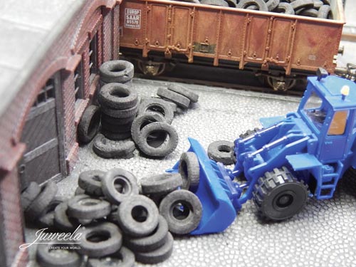 Lkw-Altreifen, lose 20 g von Juweela 1:87