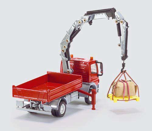 Mercedes Atego mit Kran Modell von Siku 1:50