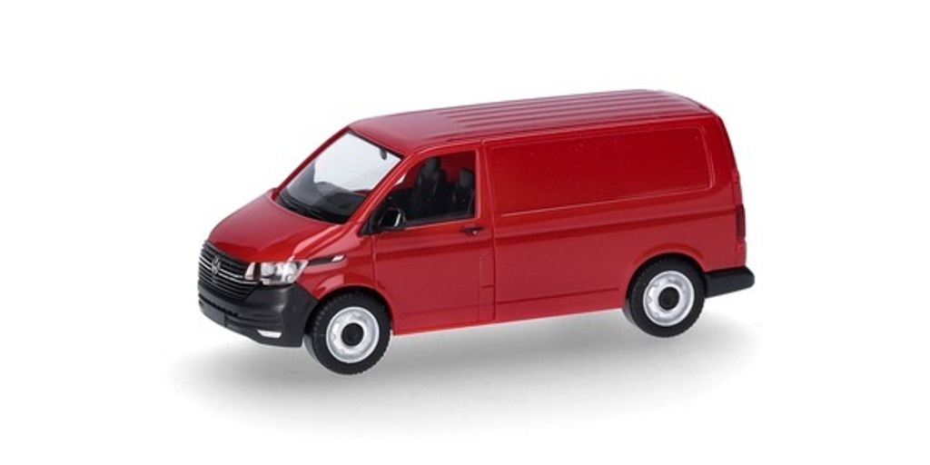 VW T6.1 Kasten, kirschrot Modell von herpa 1:87
