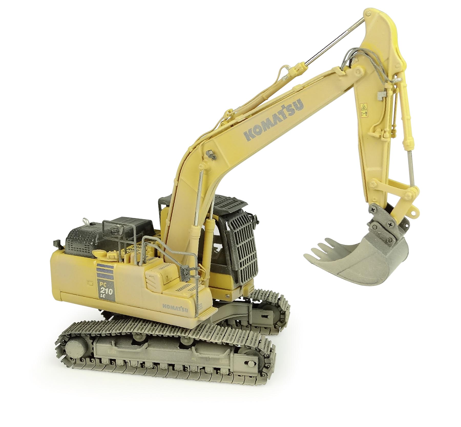 Komatsu PC210 LC-11 verschmutzte Version Modell von Universal Hobbies 1:50
