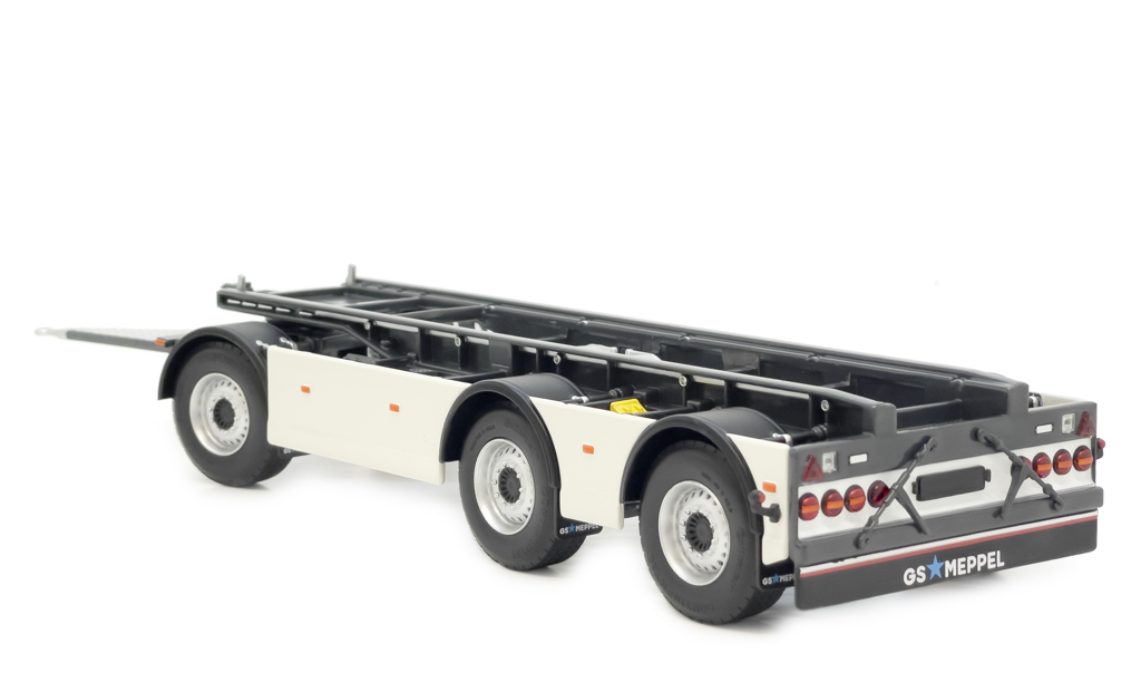 GS Meppel Containertransporter Scania weiß Modell von MarGe Models 1:32