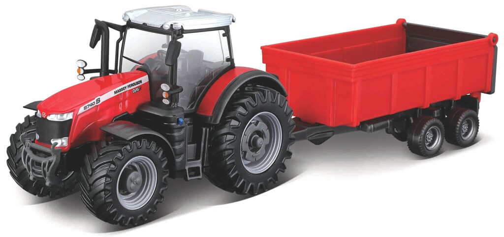 Massey Ferguson 8740 S mit Kipper Modell von bburago 