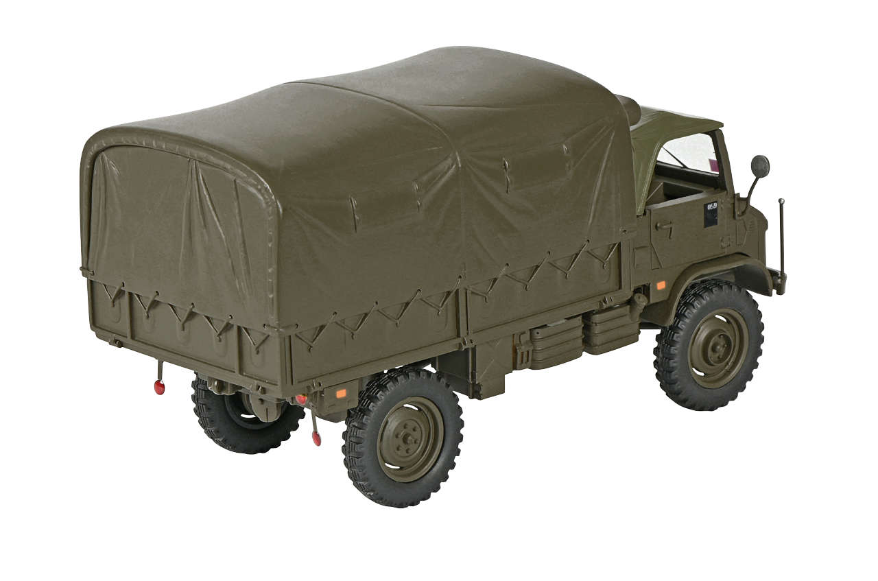 Unimog 404 S Pritsche mit Plane Bundeswehr Modell von Schuco 1:35