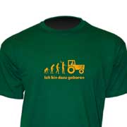 T-Shirt „Ich bin dazu geboren“ (grün)