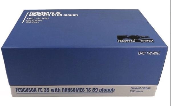 Ferguson FE-35 1956-1957 mit Ransomes TS59 Pflug Lim. Edt. Modell von Universal Hobbies 1:32