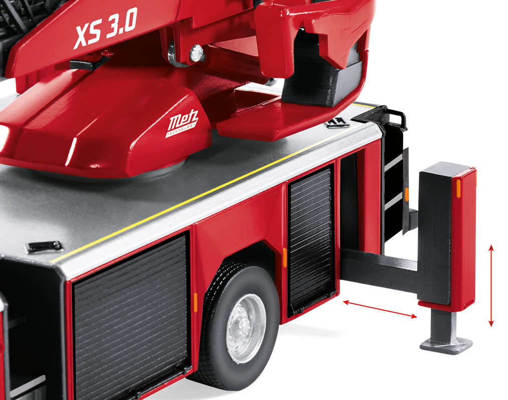 MB Atego DL L32A-XS 3.0 Rosenbauer Feuerwehr Modell von WIKING 1:43