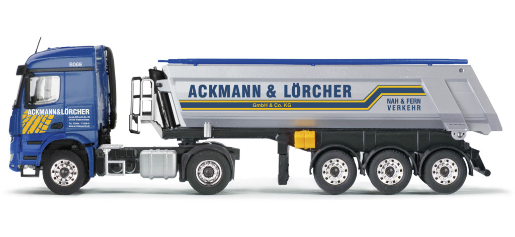 Rundmulden Sattelkipper auf Mercedes-Benz Arocs StreamSpace-1