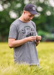 T-Shirt 110 Jahre Krone (hellgrau)