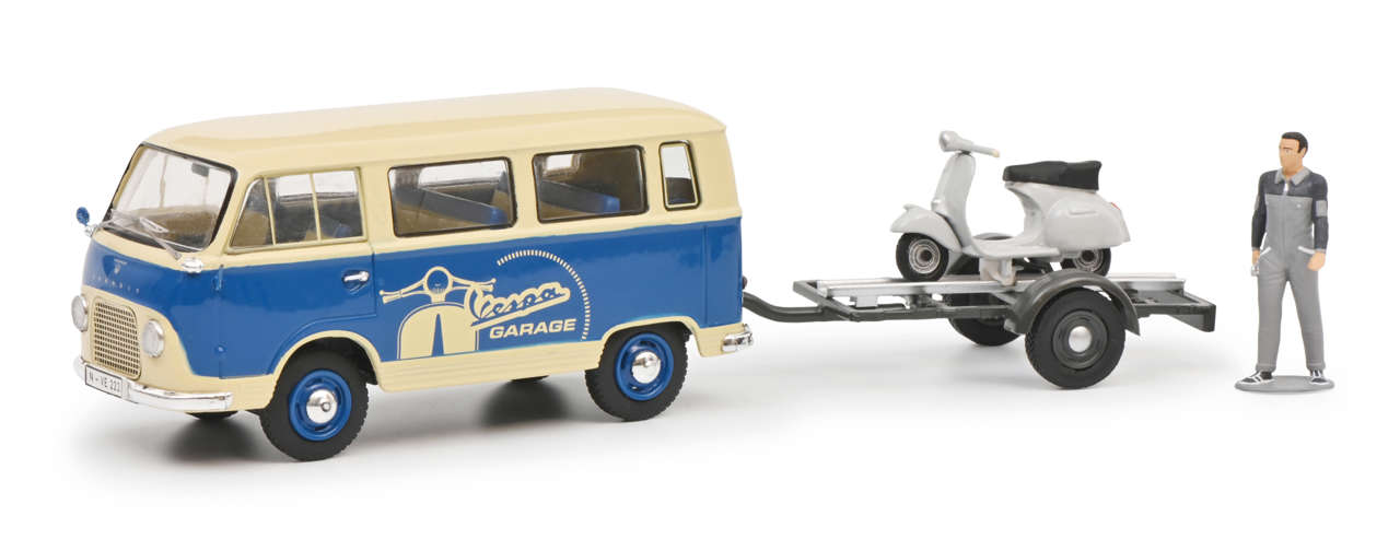 Ford FK 1000 Bus mit Vespa GS und Figur-1