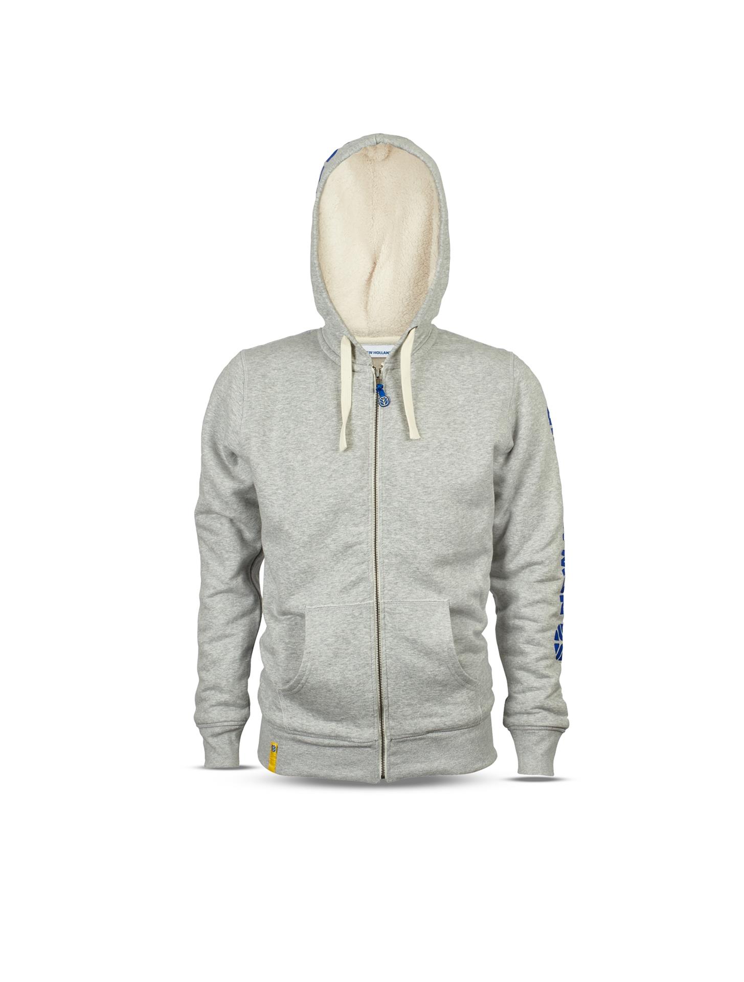 New Holland Sweatshirtjacke grau Herren