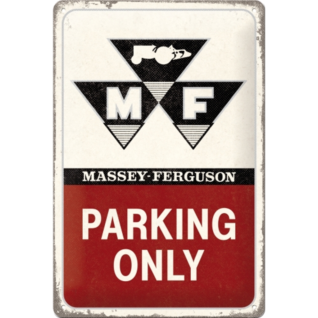 Blechschild Massey Ferguson Parking Only-1