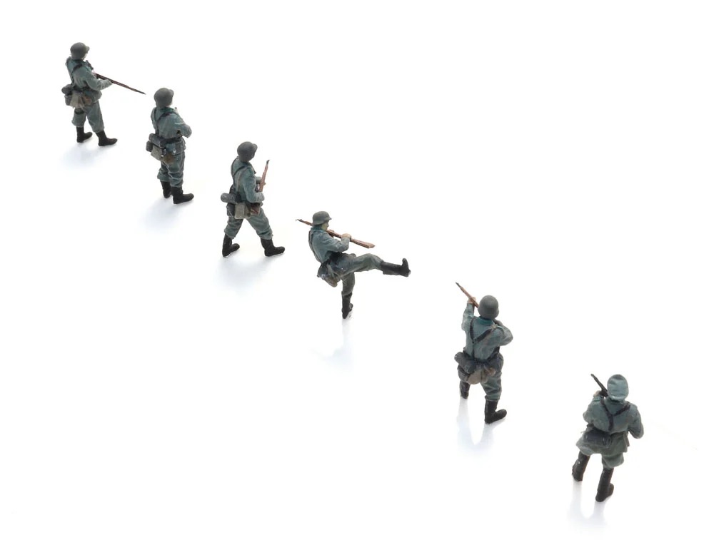 Wehrmacht Infanterie durchbricht Tür Modell von Artitec 1:87