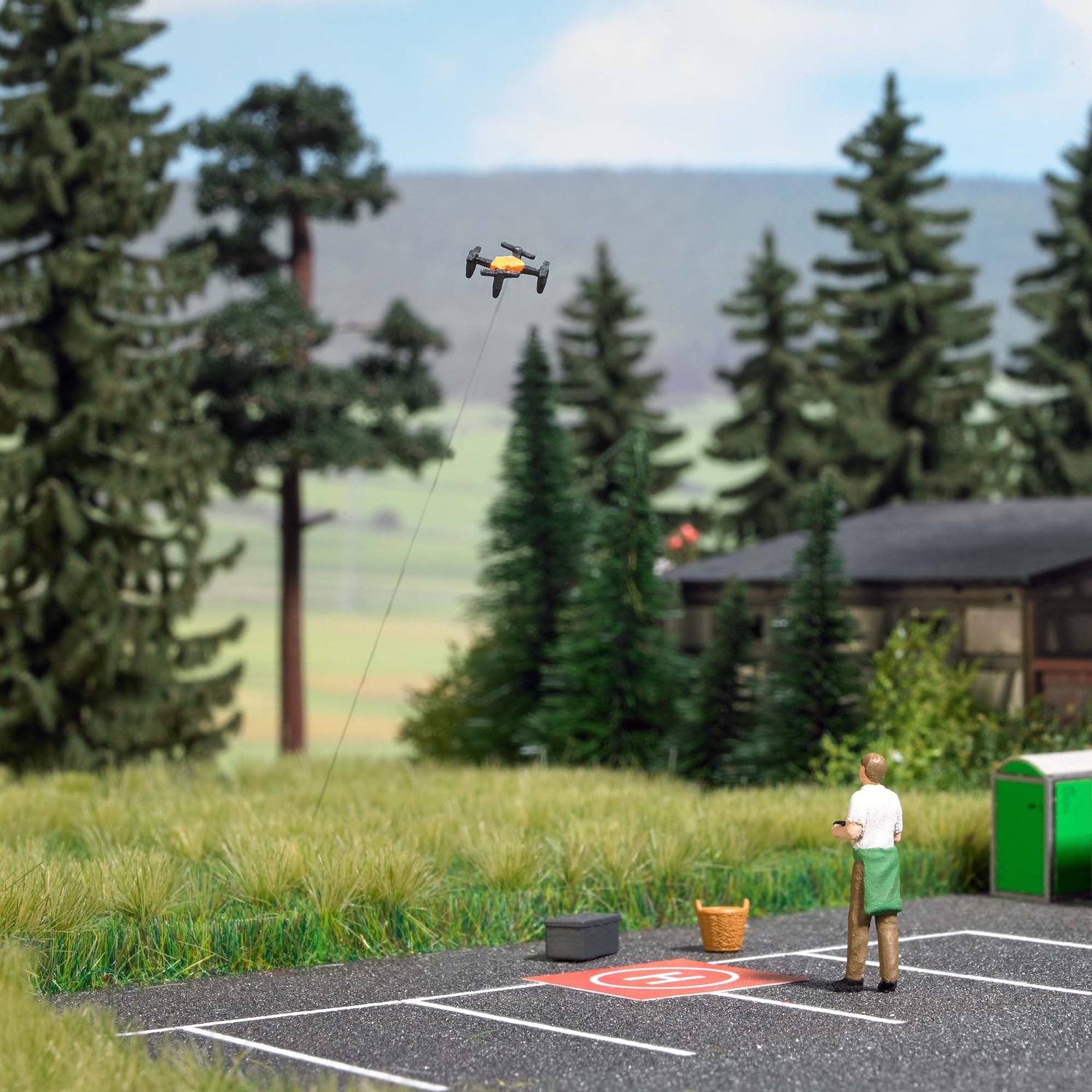 Rehkitzrettung Modell von Busch 1:87