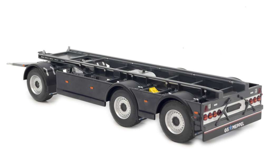 GS Meppel Containertransporter Volvo anthrazit Modell von MarGe Models 1:32