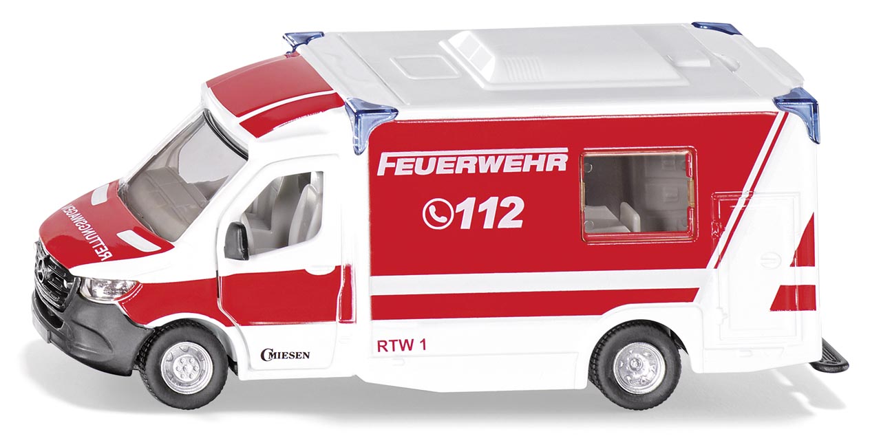 Mercedes-Benz Sprinter Miesen Typ C Rettungswagen Modell von Siku 1:50