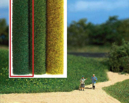 Wildgras-Geländeteppich (dunkelgrün) Modell von Busch 1:87