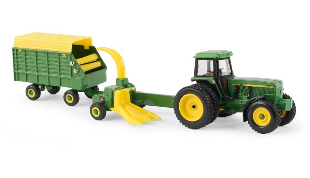 John Deere 4960 mit Ladewagen-1