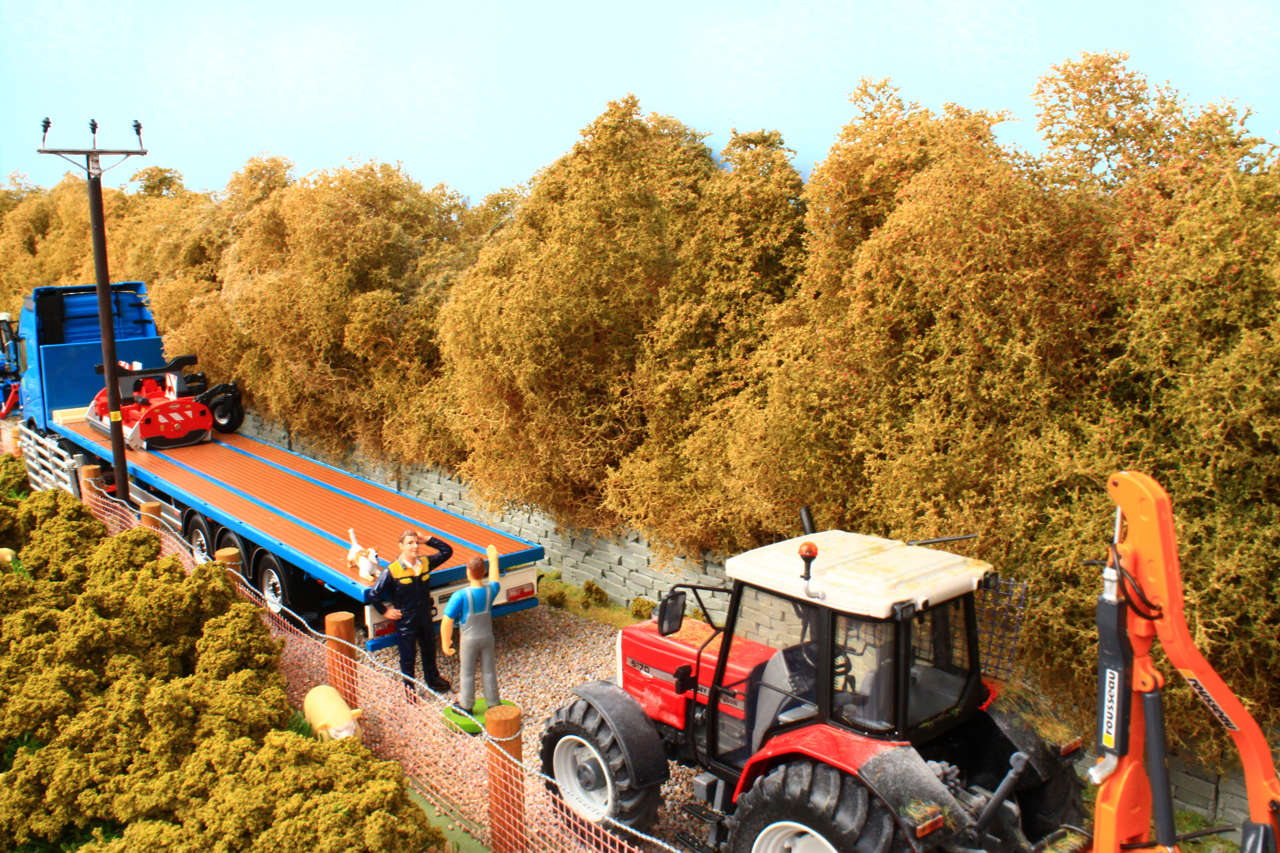 Meerschaumbäume ohne Blattlaub Modell von Brushwood Toys 1:32